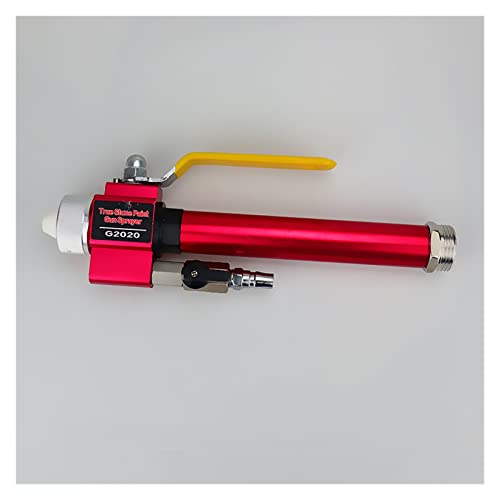 Pneumatische Spritzpistole Zementmörtel wasserdichte Und Feuerfeste Farbspritzpistole Real Stone Paint(Rood,Straight Gun) von BGAZA