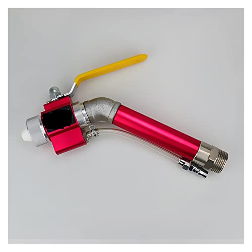 Pneumatische Spritzpistole for wasserdichte Und Feuerfeste Zementmörtelfarbe for Echte Steinfarbe(Rood,Curved Gun) von BGAZA