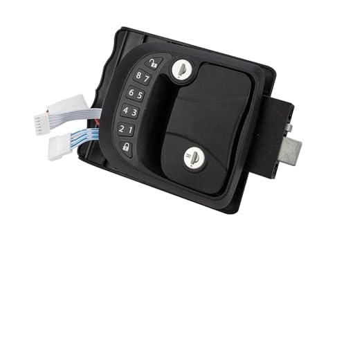 RV Keyless Entry Türschloss Griff Riel Diebstahlsicherung for Caravan Camper Bus Yacht Reiseanhänr Wohnmobil Sicherheitszubehör(Left) von BGAZA