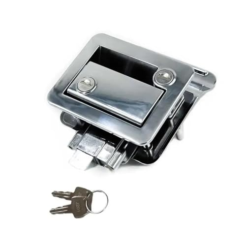 RV Travel Trailer Entry Door Lock Camper Door Latch Handle With Keys Motorhome Door Lock Replacement(Silver) von BGAZA