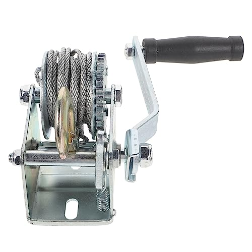 Ratschen-Handwinde, manuelle 500 Pfund Mini-Ladeboot 500 Pfund Metallanhänger Marinekurbel for Autos, Heimwerker, Frachtumschlag von BGAZA