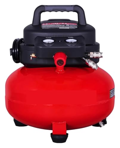 Tragbarer Pfannkuchen-Luftkompressor, 6 Gallonen, Max. 150 PSI, Ölfreier Kleiner Elektrischer Luftkompressor For Auto, Zuhause Und Baustelle von BGAZA