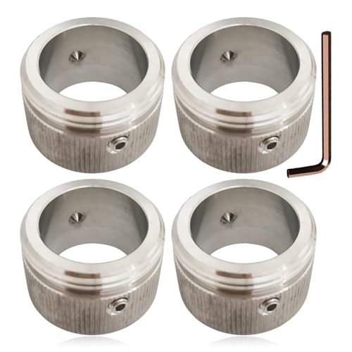 Edelstahl Heizungsventil Adapter,4Pcs Thermostatkopf Adapter mit den Streifen,Heizkörperthermostat Heizungsthermostat Adapter Heizkörperventil RA Adapter auf M30*1,5 mit Sechskantschlüssel von BGCCWJ