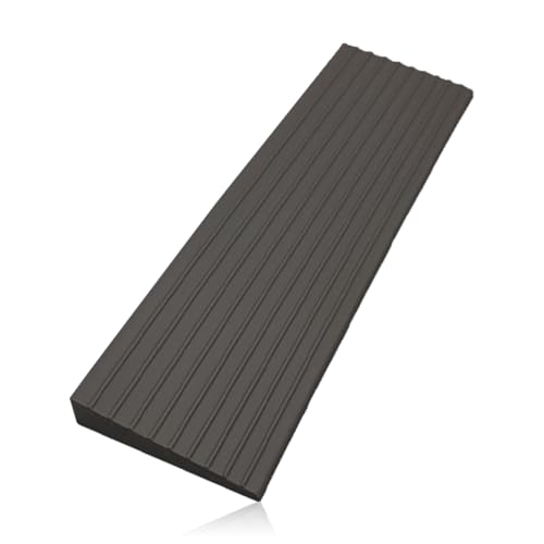 Türschwellenrampe,100x5x1cm Schwellenrampe Türschwellenrampe,rutschfeste Mobilitätsrollerrampen,Badezimmer Bordsteinrampe,Selbstklebende Schwelle Übergangsschien für Rollstuhl,Kehrroboter,Scooter von BGCCWJ