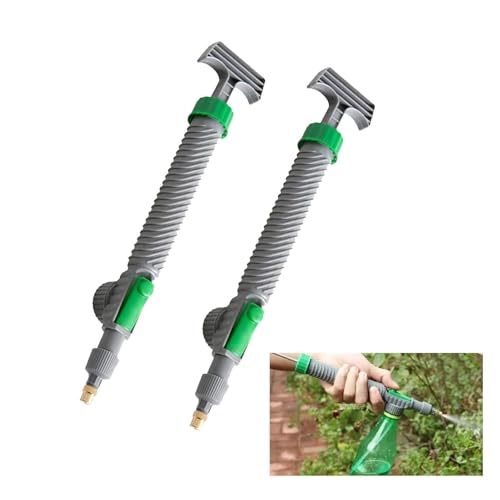 Drucksprüher,Trinkflaschen Sprühkopfdüse,druckpumpzerstäuber,pflanzensprüher,Sprühflasche Metall,pumpsprüher,gießkanne aufsatz,für Garten Hof Blumenladen Mister Bewässerung(2er Pack) von BGCYEGD