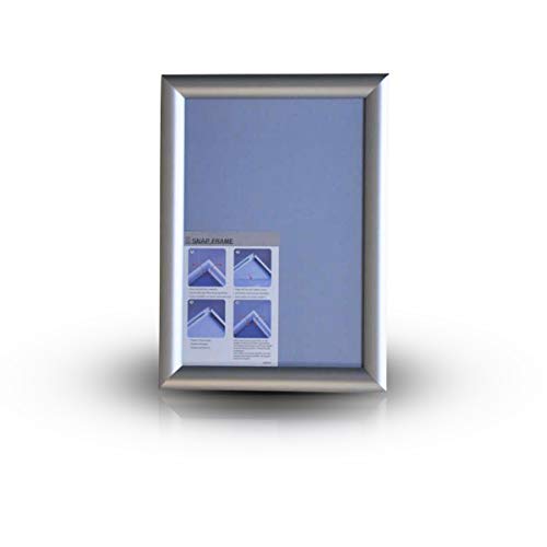 DIN A4 KLAPPRAHMEN Aluminium Plakatrahmen Wechselrahmen Posterrahmen 25mm Profil Ecken auf Gehrung (40) von BGF
