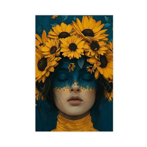 BGFER Kunst-Poster mit Frauenkopf-Motiv, Leinwandposter, Wandkunst, Dekordruck, Bild, Gemälde für Wohnzimmer, Schlafzimmer, Dekoration, 50 x 75 cm, 20 Stück BGFER Kunst-Poster mit Frauenkopf-Motiv, Leinwandposter, Wandkunst, Dekordruck, Bild, Gemälde für Wohnzimmer, Schlafzimmer, Dekoration, 50 x 75 cm, 20 Stück von BGFER
