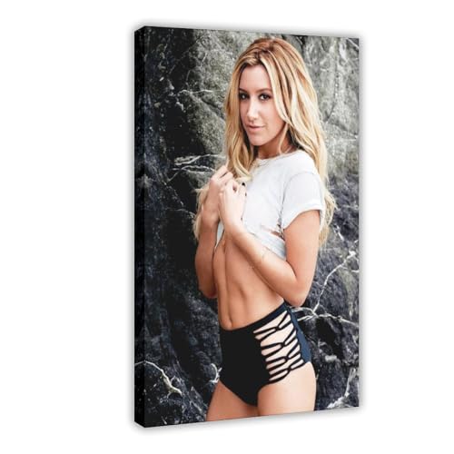 BGFER Poster "Schauspielerin Ashley Tisdale" (10) auf Leinwand, Wandkunst, Dekor, Bild, Gemälde für Wohnzimmer, Schlafzimmer, Dekoration, 30 x 45 cm von BGFER