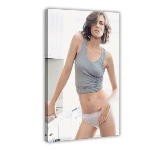 BGFER Poster "Schauspielerin Lauren Cohan", Leinwandposter, Wandkunst, Dekordruck, Bild Gemälde für Wohnzimmer, Schlafzimmer, Dekoration, 40 x 60 cm von BGFER