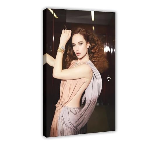 BGFER Poster "Schauspielerin Lily James" (1), Leinwand-Poster, Schlafzimmerdekoration, Landschaft, Büro, Raumdekoration, Geschenk, 40 x 60 cm von BGFER