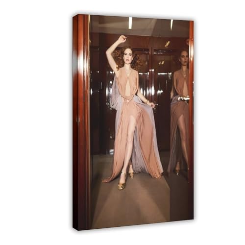 BGFER Poster "Schauspielerin Lily James" (13), Leinwand-Poster, Schlafzimmerdekoration, Landschaft, Büro, Raumdekoration, Geschenk, 30 x 45 cm von BGFER