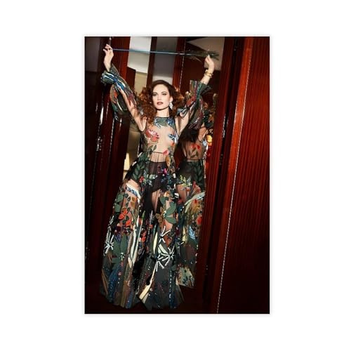 BGFER Poster "Schauspielerin Lily James" (14), Leinwand-Poster, Schlafzimmerdekoration, Landschaft, Büro, Raumdekoration, Geschenk, 40 x 60 cm von BGFER