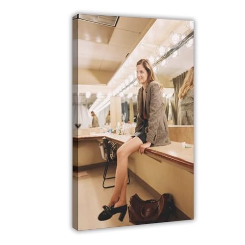 BGFER Poster "Schauspielerin Louisa Jacobson", Leinwandposter, Wandkunst, Dekordruck, Gemälde für Wohnzimmer, Schlafzimmer, Dekoration, 40 x 60 cm von BGFER