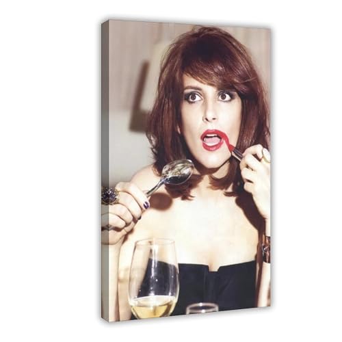 BGFER Poster "Schauspielerin Tina Fey" (1), Leinwand-Poster, Schlafzimmerdekoration, Landschaft, Büro, Raumdekoration, Geschenk, 30 x 45 cm von BGFER