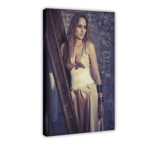 BGFER Poster auf Leinwand, Motiv: Schauspielerin Leelee Sobieski, Schlafzimmer, Dekoration, Landschaft, Büro, Raumdekoration, Geschenk, 40 x 60 cm von BGFER