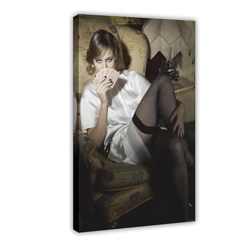 BGFER Poster auf Leinwand, Motiv: Schauspielerin Leelee Sobieski (5), Schlafzimmerdekoration, Landschaft, Büro, Raumdekoration, Geschenk, 40 x 60 cm von BGFER