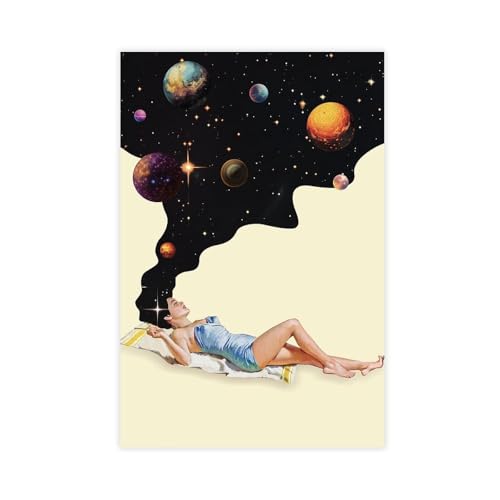 BGFER Retro-Poster auf Leinwand, Motiv: Weltraum, Wandkunst, Dekor, Bild, Gemälde für Wohnzimmer, Schlafzimmer, Dekoration, 50 x 75 cm BGFER Retro-Poster auf Leinwand, Motiv: Weltraum, Wandkunst, Dekor, Bild, Gemälde für Wohnzimmer, Schlafzimmer, Dekoration, 50 x 75 cm von BGFER