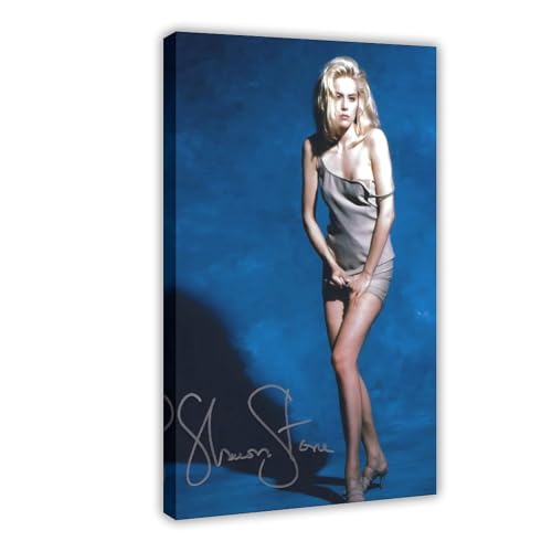 BGFER Schauspielerin Sharon Steinposter (5) Leinwandposter Schlafzimmer Dekor Landschaft Büro Zimmer Dekor Geschenk 50 x 75 cm von BGFER