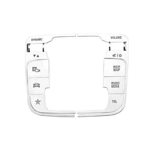 BGFFDSZ Aufkleber for die Abdeckung der Mittelkonsole der Media-Maustaste im Auto, kompatibel mit Benz AB CLA GLE GLS GLB EQA EQB W177 W247 C118 W167(B Model) von BGFFDSZ