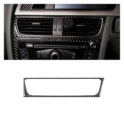 BGFFDSZ Kompatibel mit Audi A4 B8 A5 Q5 2010 2011 2012 2013 2014 2015 2016 Center Control Klimaanlage Outlet Rahmenabdeckung Trim Carbon Fiber(B for RHD) von BGFFDSZ