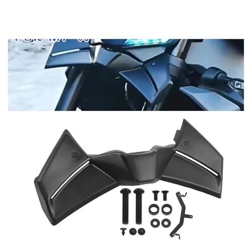 BGFFDSZ Kompatibel mit Yamaha MT-09 MT 09 SP 2024–2025 MT09 Front-Downforce-Spoiler Naked Frontal Spoiler Winglet Aerodynamischer Flügelabweiser(Carbon Fiber Pattern) von BGFFDSZ