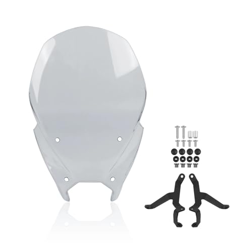 BGFFDSZ MT-09 Hohe Windschutzscheibe Kompatibel mit Yamaha MT-09 MT09 SP MT 09 Y-AMT 2024 2025 Motorrad-Touring-Windschutzscheiben-Deflektorschutz(Light Grey) von BGFFDSZ
