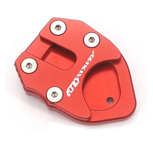 BGFFDSZ Motorrad Kompatibel Mit SYM MAXSYM TL 500 Maxsym TL500 2022 2021 2020 Zubehör Kickstand Fuß Seitenständer Verlängerungspolster Stützplatte(Red) von BGFFDSZ