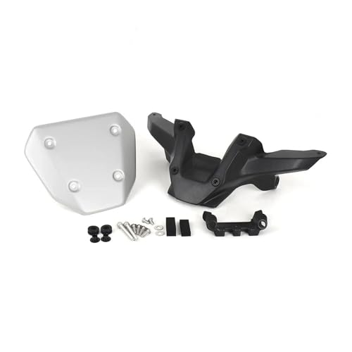BGFFDSZ Motorradzubehör Frontscheibe Windschutzscheibe Visier Windabweiser Kit Kompatibel mit Yamaha MT09 Mt09 MT 09 MT-09 SP 2024 2025(Silver Set) von BGFFDSZ