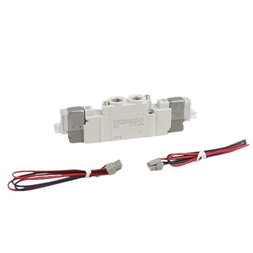 1 Stück 5 Anschlüsse 2 Vorgesteuertes Magnetventil SY3220 SY5220 SY7220-3LZD/4LZD/5LZD/6LZD Normal geschlossenes internes Wegeventil(SY5220-5DZ-01) von BGFIVKAD