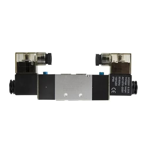 1 stücke 4V120-06 4V420-15 4V320-10 Luft Pneumatische Magnetventil 5 weg 2 Position 1/4 "Aluminium Legierung Interne DC12V DC24V AC110V AC220V(4V420-15 DC 12V) von BGFIVKAD