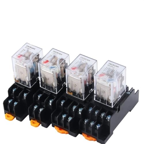 10 Stück Miniatur-Steuerrelais Kleines Zwischenrelais AC 12 V DC 24 V AC220 HH52P HH53P HH54P HH62P HH63P HH64P(24 V (10 Stück), HH64P DC) von BGFIVKAD