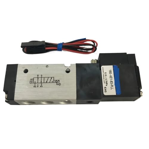 2 Positionen 5 Anschlüsse Pneumatisches Steuerventil Magnetventil 180-4E1-83-PSL AC220V DC24V(AC110V) von BGFIVKAD