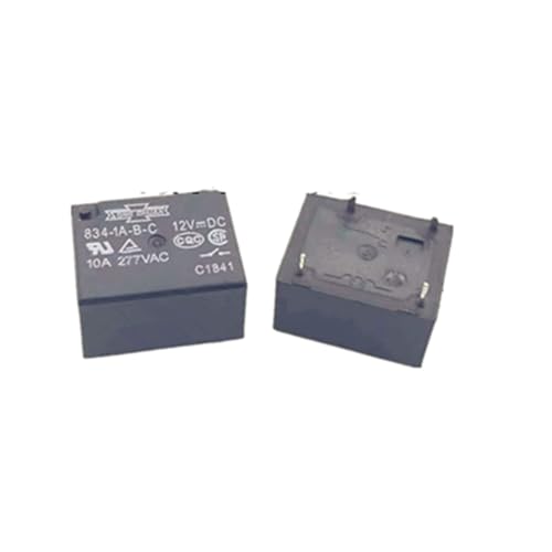 2 Stück 834-1A-BC 12 V DC 12 V 10 A 4 Pin Relais von BGFIVKAD