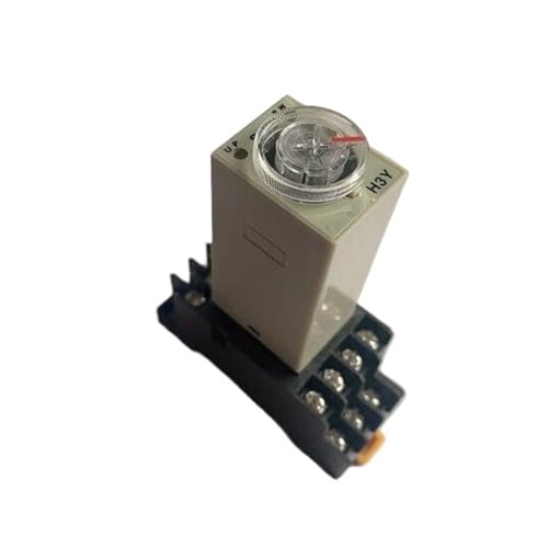 H3Y-2 Zeitrelais DC12V DC24V AC36V AC110V AC220V AC380V Erregtes Zeitrelais 3 Meter 10M 30M 60M + Sockel (60M, H3Y-2_DC12V) von BGFIVKAD