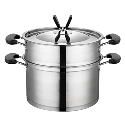 Küche Zwei Koch-Mehrzweck-Layrer-Topf-Dampfgarergriffe Lagern Sie alle Saucepot-Stahldampf-Multifunktions-Dampfschichtkessel eindicken Sie Soßen-Kochgeschirr-Suppenebene von BGFYUSF