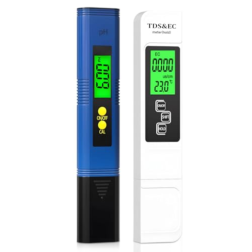 BGIUSQF pH Messgerät Digital 4 in 1 pH Wert Messgerät für pH/TDS/EC/Temperatur, pH Wasser Tester, Digital Wasserqualität Tester für Aquarium, Pools, Trinkwasser, Schwimmbad von BGIUSQF