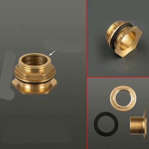 1/2" 1/4" Messing-Wassertank-Anschluss Silikondichtung Kupferrohr Fischtank Kupplungsgelenk Gartenbewässerungsrohr Schlauchadapter-5 von BGPFJK