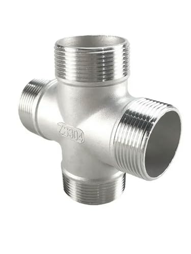 1/4" 3/8" 1/2" 3/4" 1" 1-1/4" 2" Winkelstück 3-Wege 4-Wege Gewinderohrverschraubung Kupplung Edelstahl-Sonstiges-1/4" von BGPFJK