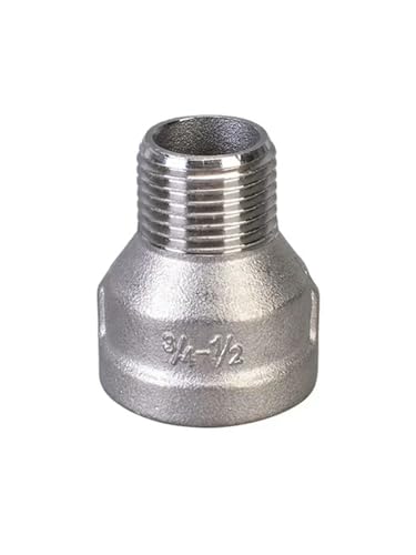 1/4" 3/8" 1/2" 3/4" 1" 1-1/4" 2" Winkelstück 3-Wege 4-Wege Gewinderohrverschraubung Kupplung Edelstahl-grau-1/4" von BGPFJK
