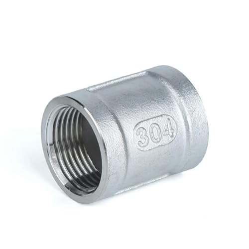 1/8" 1/4" 3/8" 1/2" 3/4" 1" 1-1/4" 1-1/2" 2" 3" 4" NPT-Innengewindekupplung 201 304 316 Edelstahl-Rohrverschraubung-Anschluss-SS201-2" von BGPFJK