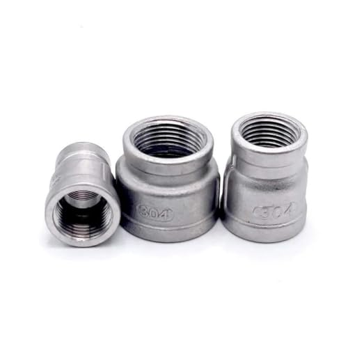 1/8 Zoll 1/4 Zoll 3/8 Zoll 1/2 Zoll 3/4 Zoll 1 Zoll 1-1/4 Zoll 1-1/2 Zoll Innengewinde Reduzierstück 304 Edelstahl Rohrverschraubung Anschlussadapter-DN20 auf DN8 von BGPFJK