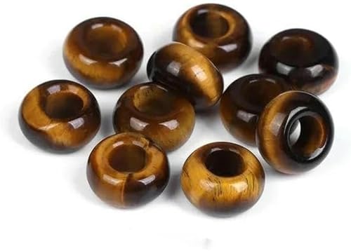 10 Stück runde Steinperlen in Donutform mit großem Loch, Augenperlen für DIY-Armbänder im koreanischen Stil, Nr. 7 Auge, 10 Stück 10 Stück runde Steinperlen in Donutform mit großem Loch, Augenperlen für DIY-Armbänder im koreanischen Stil, Nr. 7 Auge, 10 Stück von BGPFJK