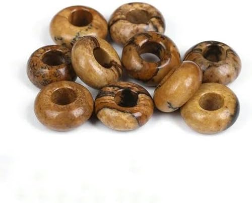10 Stück runde Steinperlen in Donutform mit großem Loch, Augenperlen für DIY-Armbänder im koreanischen Stil, Schmuck-Nr. 9, Bild, 10 Stück 10 Stück runde Steinperlen in Donutform mit großem Loch, Augenperlen für DIY-Armbänder im koreanischen Stil, Schmuck-Nr. 9, Bild, 10 Stück von BGPFJK