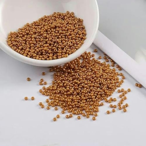 2 mm 11/0 lackierte Farben Glas-Abstandsperlen DIY tschechische Perlen 1000 Stück-Braun 01-2 mm 1000 Stück 2 mm 11/0 lackierte Farben Glas-Abstandsperlen DIY tschechische Perlen 1000 Stück-Braun 01-2 mm 1000 Stück von BGPFJK