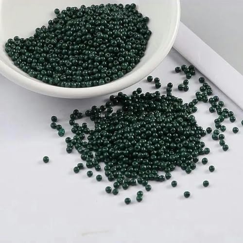 2 mm 11/0 lackierte Farben Glas-Abstandsperlen DIY tschechische Perlen 1000 Stück-Dunkelgrün-2 mm 1000 Stück 2 mm 11/0 lackierte Farben Glas-Abstandsperlen DIY tschechische Perlen 1000 Stück-Dunkelgrün-2 mm 1000 Stück von BGPFJK