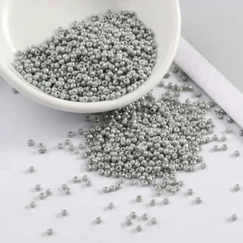 2 mm 11/0 lackierte Farben Glas-Abstandsperlen DIY tschechische Perlen 1000 Stück-L-Grau-2 mm 1000 Stück 2 mm 11/0 lackierte Farben Glas-Abstandsperlen DIY tschechische Perlen 1000 Stück-L-Grau-2 mm 1000 Stück von BGPFJK