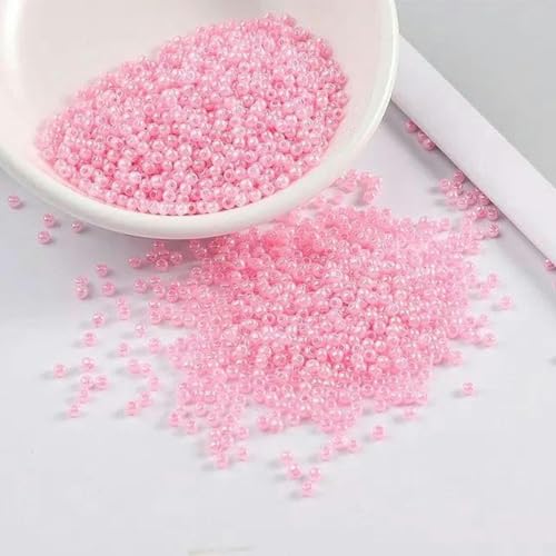 2 mm 11/0 lackierte Farben Glas-Abstandsperlen DIY tschechische Perlen 1000 Stück-Rosa 01-2 mm 1000 Stück 2 mm 11/0 lackierte Farben Glas-Abstandsperlen DIY tschechische Perlen 1000 Stück-Rosa 01-2 mm 1000 Stück von BGPFJK