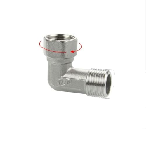 304 Edelstahl-T-Stück mit drehbarem Rohranschluss und Winkel-Wasserverteiler-Rohranschlussstück 1/2-1 von BGPFJK