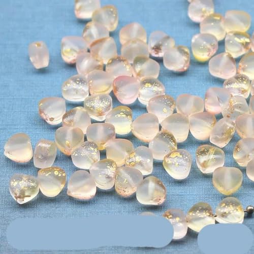 50 Stück/Los 8 mm mattierte Sternperlen mit Farbverlauf, lose Abstandsperlen aus tschechischem Glas zur Schmuckherstellung, handgefertigtes DIY-Zubehör, 15–8 mm (50 Stück) von BGPFJK