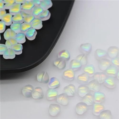 50 Stück/Los 8 mm mattierte Sternperlen mit Farbverlauf, lose Abstandsperlen aus tschechischem Glas zur Schmuckherstellung, handgefertigtes DIY-Zubehör, 16–8 mm (50 Stück) von BGPFJK